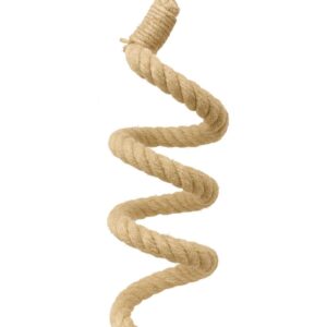 Závěsná spirála z jutového lana