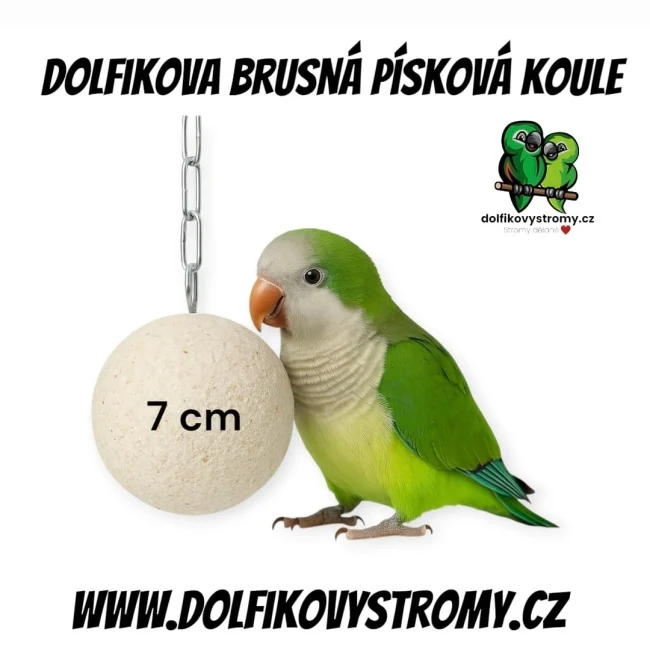 Brusná písková koule k zavěšení - Obrázek 5