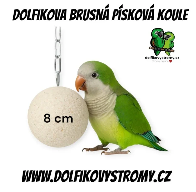 Brusná písková koule k zavěšení - Obrázek 6