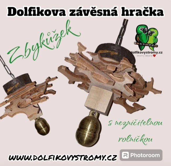 Zbykůžek - závěsná hračka z kůže - Obrázek 2