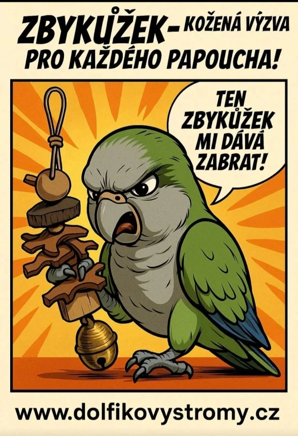 Zbykůžek - závěsná hračka z kůže - Obrázek 3