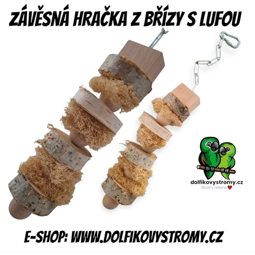 Závěsná hračka s břizou a lufou