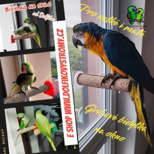 Brusné gritové bidýlko na okno