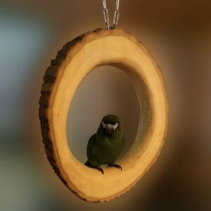 Kruhová houpačka z masivu