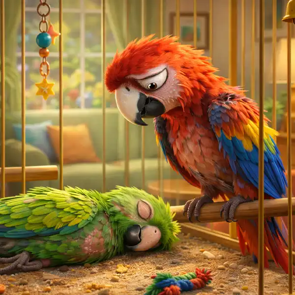 Papouškovi zemře parťák